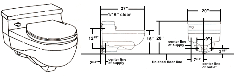 Briggs 6000 and Case 3200 Toilet