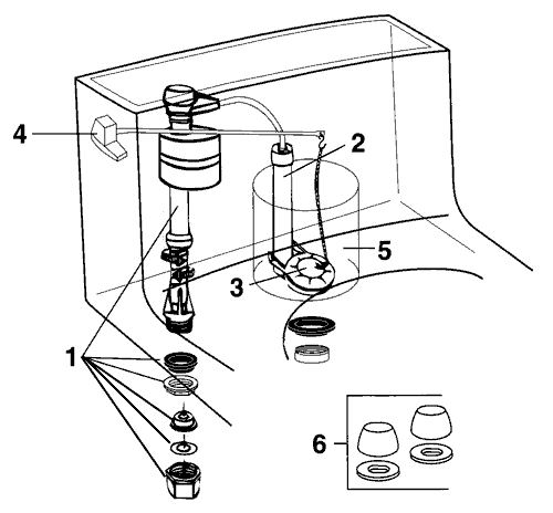 Eljer toilet repair parts - the Berkeley series
