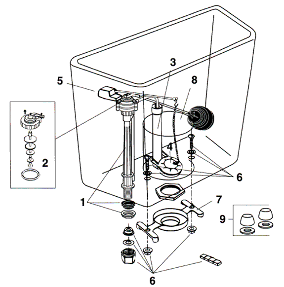 Eljer toilet repair parts