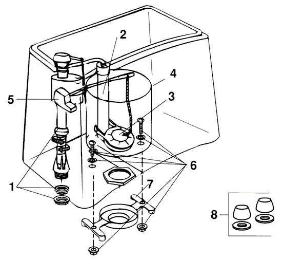 Eljer toilet repair parts