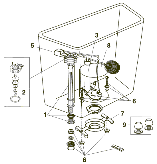 Eljer toilet repair parts