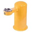 ADA compliant chilled outdoor drinking fountain