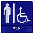 ADA men bathroom sign