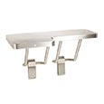 Stainless steel L-shaped wall mount shower seat