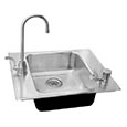 Stainless steel classroom sink