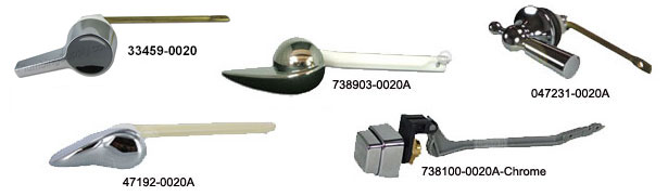 five different american standard trip levers