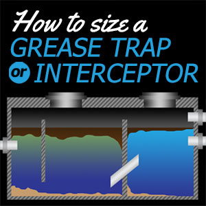 How to Size a Grease Trap or Interceptor