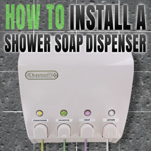 How to Install a Shower Soap or Shampoo Dispenser