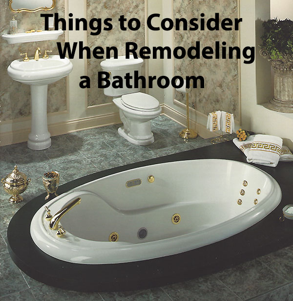 Things to Consider When Remodeling a Bathroom
