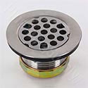 Flat grid style junior bar sink strainer