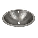 Oval Pewter under counter sink