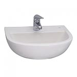 Compact wall hung lavatory sink