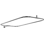 Convertos rectangular shower rod