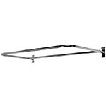 Convertos D-shaped shower rod