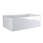 Fireclay single bowl farmer sink - Crisfield