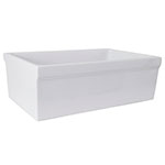 Fireclay single bowl farmer sink - Gannon