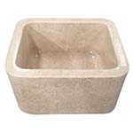 Cather marble front apron single bowl sink