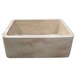 Chandra marble front apron single bowl sink
