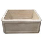 Chardonnay marble front apron single bowl sink