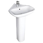 Eden corner pedestal sink