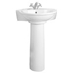 Evolution corner pedestal sink