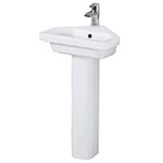 Resort pedestal sink