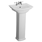 Barclay Washington porcelain pedestal sink