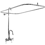 Barclay wall mount leg tub shower kit