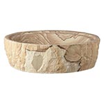 Mesquite chiseled sandstone bathroom sink