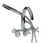 Variable spread contemporary faucet