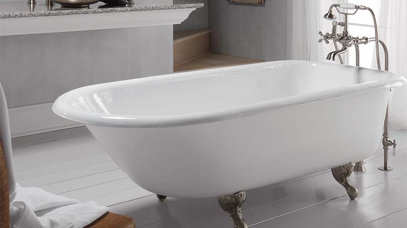 Cast iron bathtub