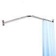 Corner shower rod