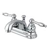 Elegant centerset lavatory faucet