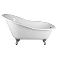 Freestanding cast iron bathtub