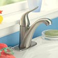 Single handle water-saving bathroom faucet