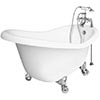 Acrylic clawfoot leg tub