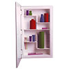Wall mount locking medicine cabinet