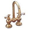 Bridge-style lavatory faucet