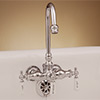Clawfoot leg tub filler