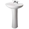 Porcelain pedestal bathroom sink