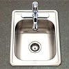 Stainless steel prep sink