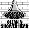 Cleaning a dirty shower head