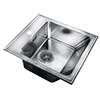 Freestanding stainless steel laundry sink