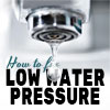 Low water pressure problems