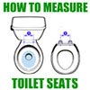 Measuring for a toilet seat