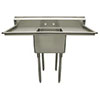 Image of stainless steel single bowl commercial kitchen sink