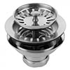Basket strainer for kitchen sinks