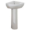Designer pedestal bathroom sinks
