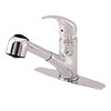 Kitchen faucet with pull out spout