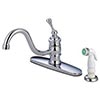 Unique single handle kitchen faucet